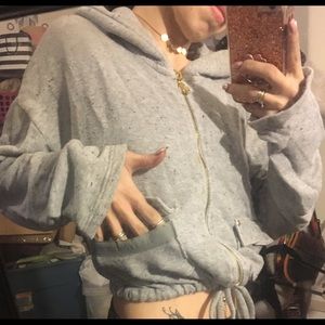Beautiful juicy couture crop sweater/ hoodie